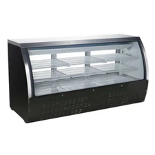 Omcan USA 50078 82" Curved Refrigerated Deli Display Case