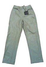 Le Lis Faux Leather Tan pants Size Small S. NWT Straight Leg
