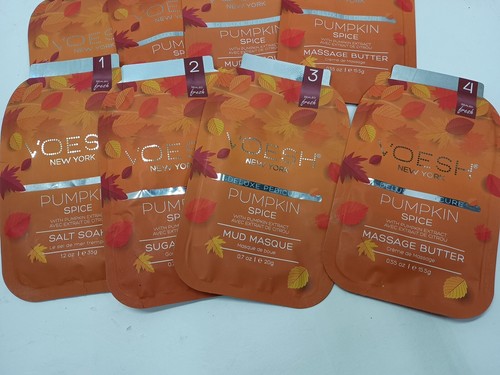 VOESH Pumpkin Spice Pedi in a Box 2 Complete 4 Step Pedicure Kit Vegan K Beauty - Picture 2 of 4