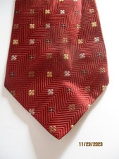 Jos A Bank Red Silk Neck Tie