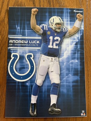 ANDREW LUCK 2017 Indianapolis Colts uni w/ Logo Fathead Mini Card #29 L@@K