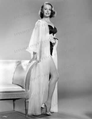 8x10 Print Sexy Model Nude Pin Up Myrna Hansen Leggy Lingerie 1953 #