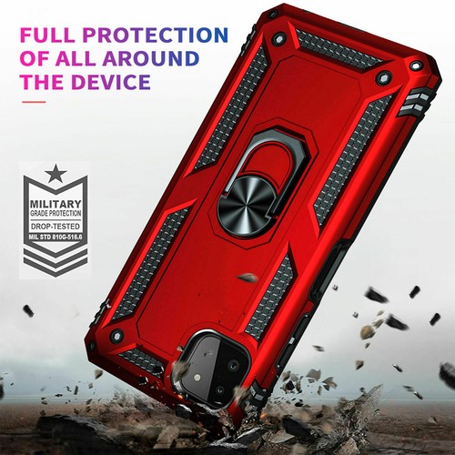 Pour Samsung Galaxy A22 étui 5G, housse de béquille annulaire + protection en verre trempé - Photo 26 sur 32
