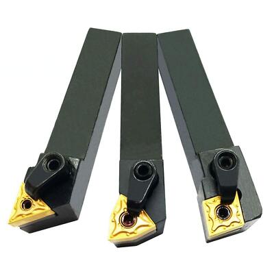 3PCS 5/8'' Left Cutting CNC Lathe Carbide Excircle Indexable Turning Tool Hold...