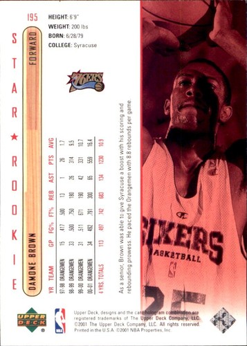 2001-02 Upper Deck 🏀 YOU PICK #2 - #437 🏀 NBA Cards SP RC Base Commons Stars - Photo 124 sur 238