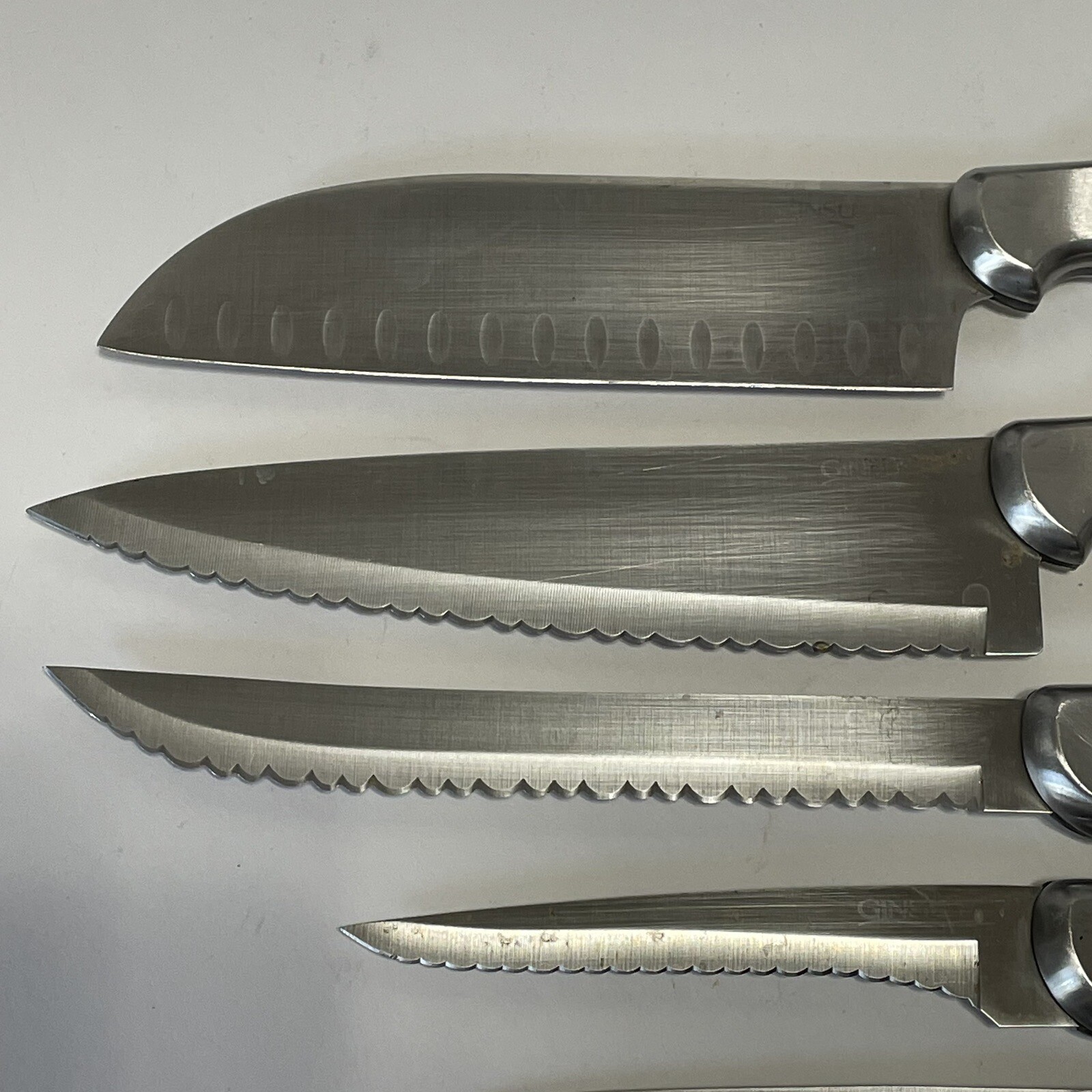 Ginsu Stainless Steel Serrated Edge 13 Piece Knife Set with Block