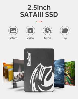 KingSpec SSD 120GB SATA3 Internal Solid State Drive Windows 10 HOME Loaded