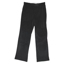 Juicy Couture Lounge Jog Track Pants Womens M Black Velour Rhinestone 99 NEW