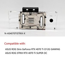 Granzon GPU Water Block For ASUS ROG Strix GeForce RTX 4070 Ti SUPER O12G GAMING