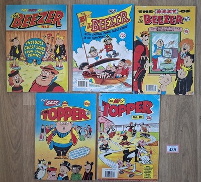 THE BEST OF THE BEEZER COMIC, Nos 5, 9 & 12 + BEST OF TOPPER Nos 3 & 10.  (R439)