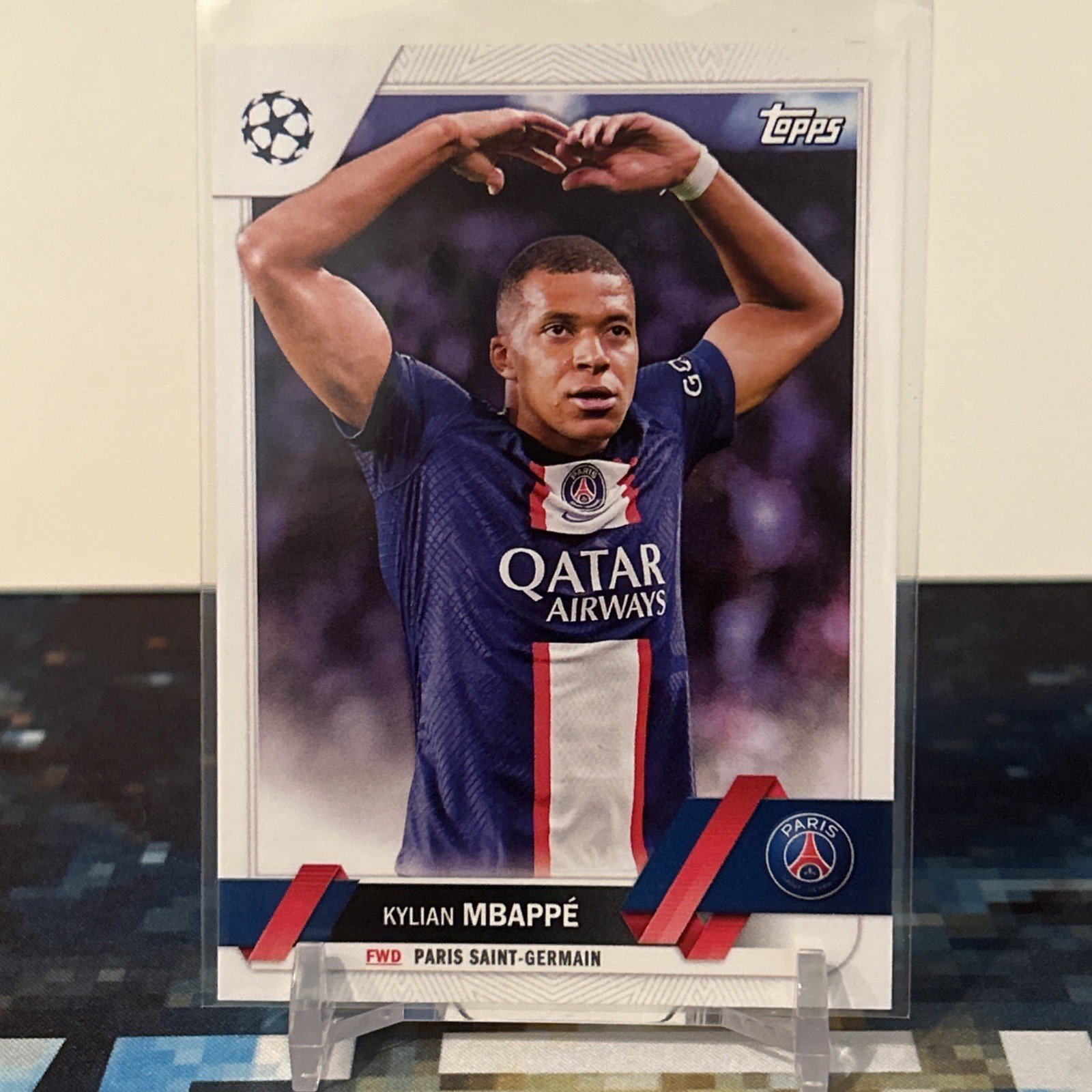 2022/2023 Topps UEFA Club Competitions SP Image Variation Kylian Mbappe PSG #100 view 1
