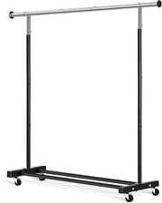 Clothing Rack Heavy Duty Clothes Rack Rolling Garment Rack W/ Wheels