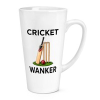 Gift Base Rude Cricket Wanker 17Oz GroßE Latte Tasse Keramik Becher Weiß