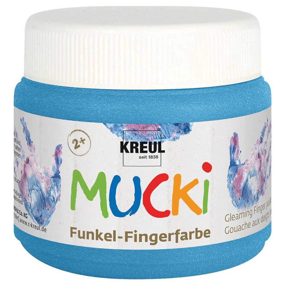Kreul Mucki 23122 - Funkel Fingerfarbe Diamanten 150 мл 30C для домашнего приготовления НОВЫЙ 2290₽