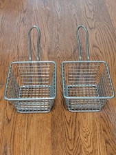 Mini Fry Baskets Stainless Steel Set of 2