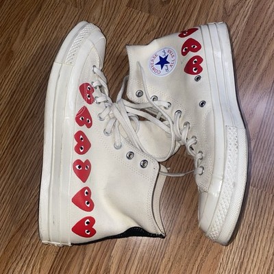 Converse Chuck 70 High Top x Comme des Garcons Play Multi Heart Mens