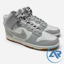 Nike Dunk High Retro University Chenille Swoosh Light Smoke Grey