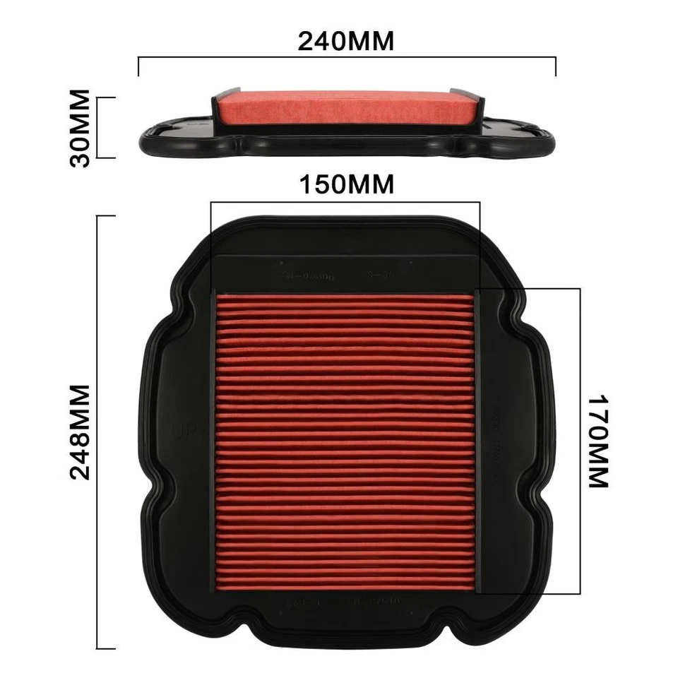 Admisión de filtros de aire para moto Suzuki 2004-2021 DL650 VStrom Dirt Bike Foto 2 de 4