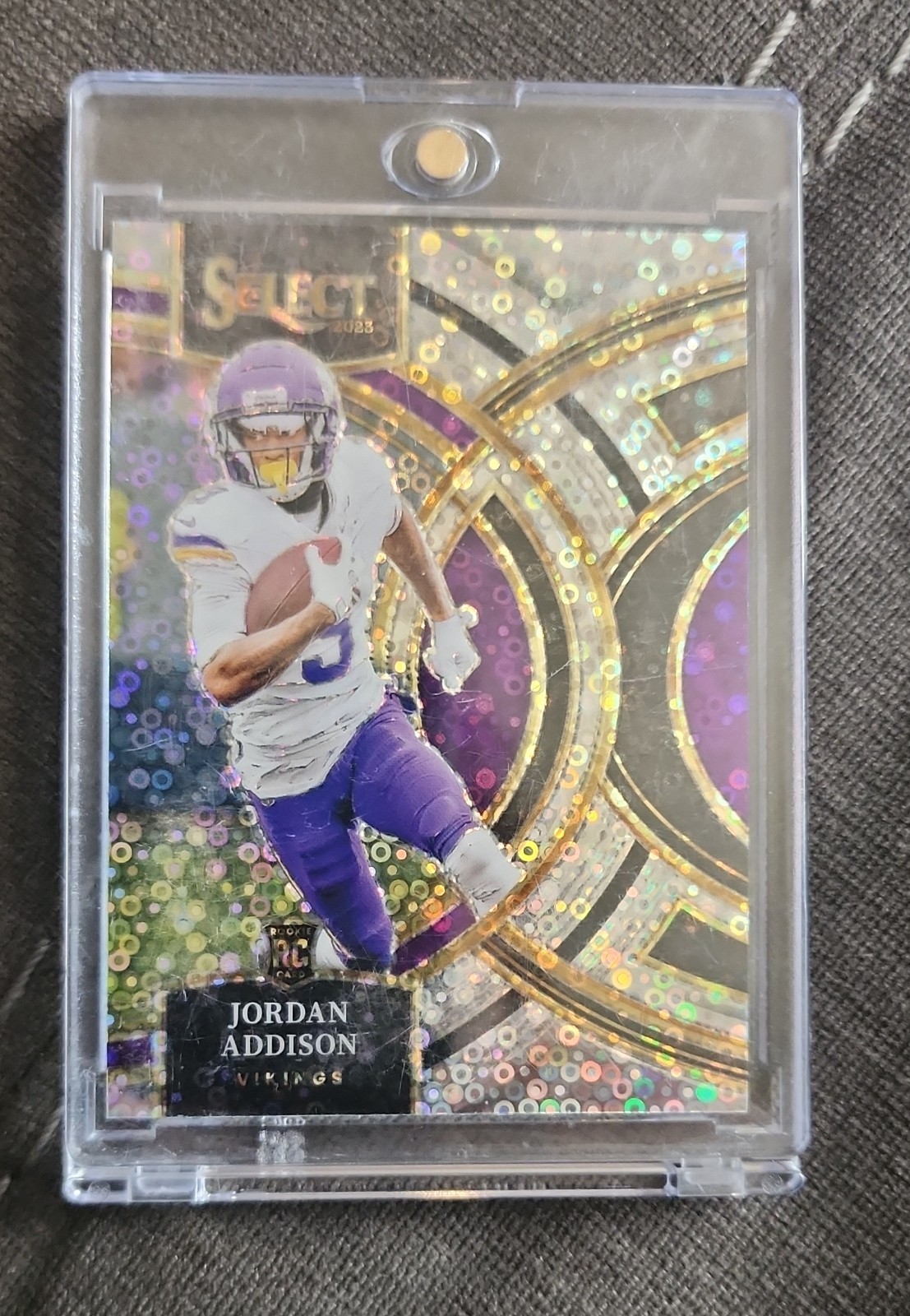 2023 Panini Select - Premier Level Jordan Addison #194 Disco Prizm (RC)