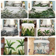 3D Leaves Watercolor Tropical Plant Quilt Cover Duvet Cover Comforter set
