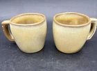 Frankoma Pottery 5C Coffee Mugs Set of Two Mugs Trinket Dish Dogwood 477