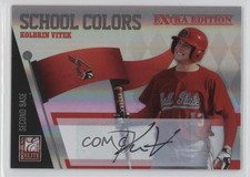 2010 Donruss Elite Extra Edition Signatures 25/68 Kolbrin Vitek #6 Auto 0c2