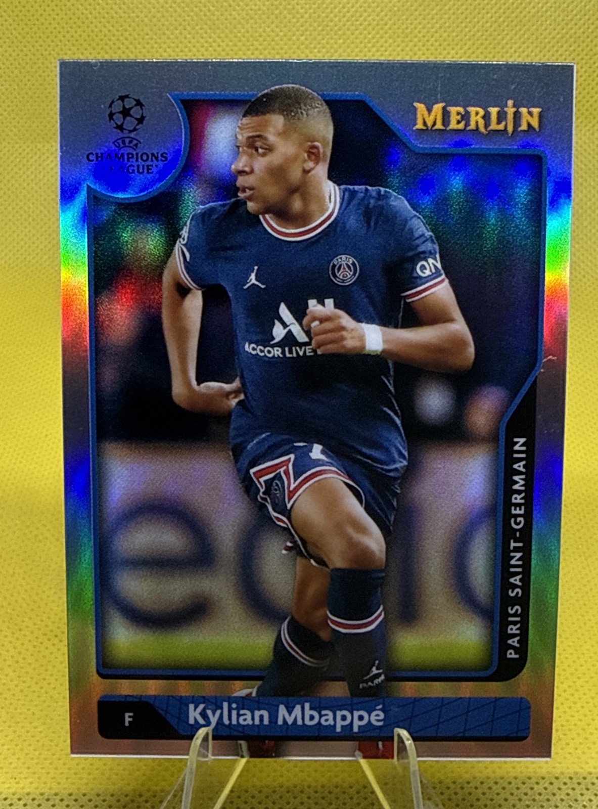 2021-22 Topps Merlin Collection Chrome Uefa Club Competitions - Kylian Mbappe...