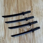 LEGO Minifigure Lot de 4 x armes Katana noires 21459 - NINJAGO 