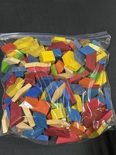 Geometric Pattern Blocks Lot Multi Color Shap...
