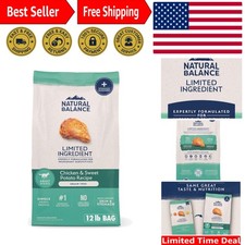 12 lb Pack of Chicken & Sweet Potato Limited Ingredient Dog Food for All Breeds 7.60 per pound