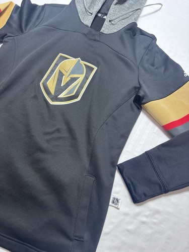 Adidas Vegas Golden Knights VGK Hockey NHL Hoodie Pullover Women Medium - Picture 4 of 13