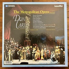 The Metropolitan Opera Don Carlo Guiseppe Verdi Laser Disc, 1983, Great