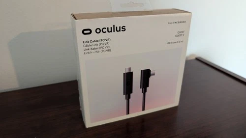 Meta/Oculus Link Cable 5m long (about 16ft) for Quest headsets.