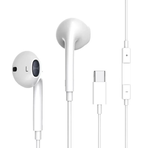 2 pakiety do iPhone 16 15 Pro Max iPad Pro Przewodowe słuchawki douszne USB typu C - Zdjęcie 4 z 5