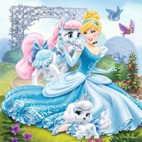 Ravensburger Puzzle 09346 Palace Pets Belle, Cinderella Und Rapunzel Puzzle, Dis