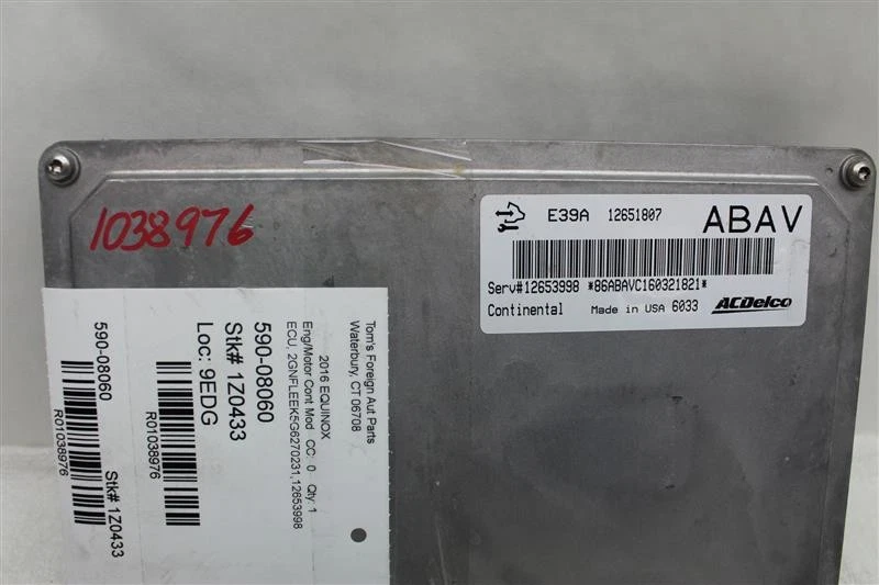 ORDENADOR ECU ECM ENCLAVE LACROSSE REGAL VERANO ATS CTS SRX XTS 13-16 1038976 Foto 3 de 4