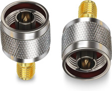 TUOLNK SMA Female to N Male Connector N-Type Male Plug to SMA Female Jack RF Coa