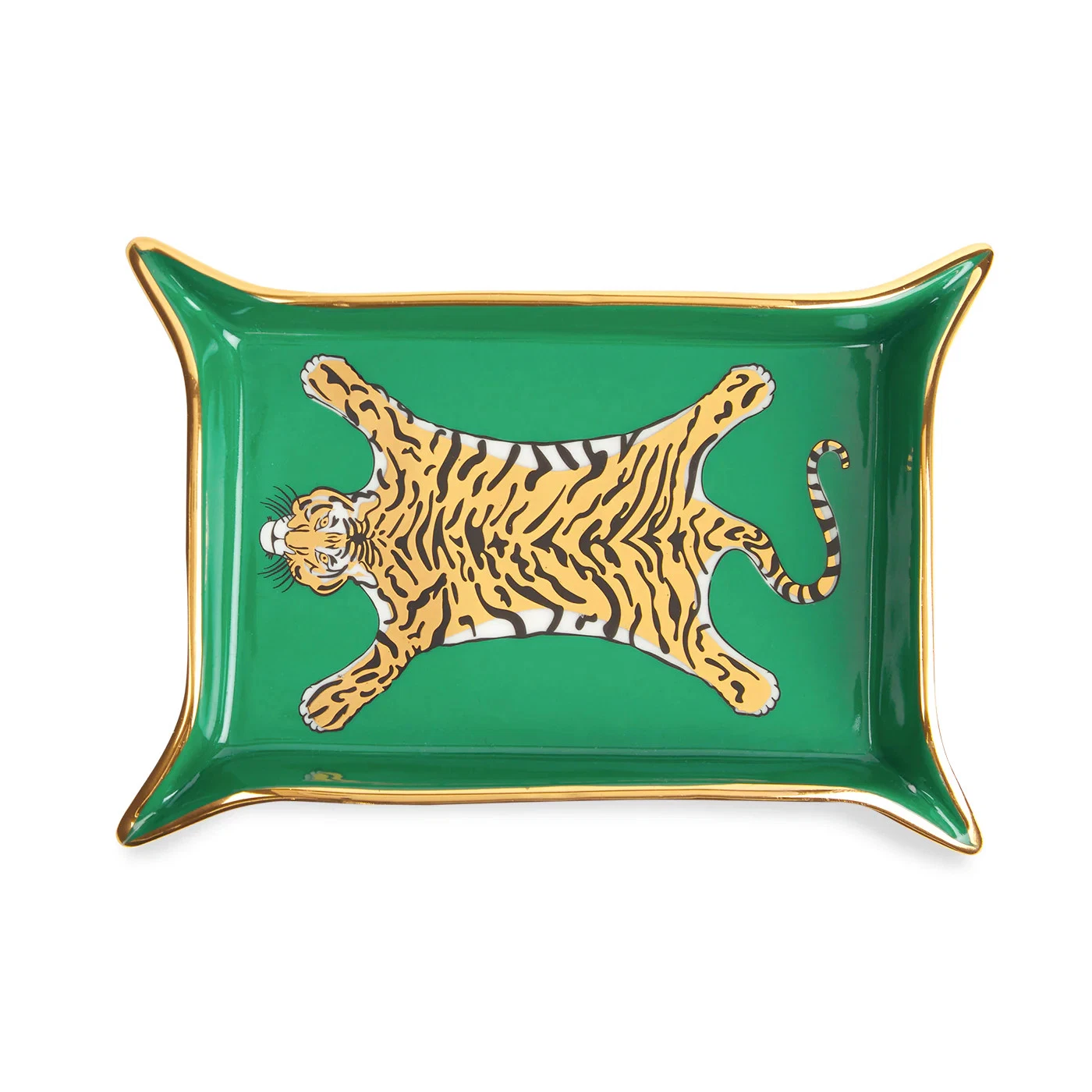 RARE NWT 100% Authentic Tiger Valet Tray in Porcelain Luxury Designer Premium