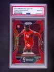 2022 Panini Prizm FIFA World Cup Qatar Soccer Red Mojo Jonathan David #49