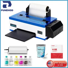 PUNEHOD A3 L1800 Roller DTF Printer Transfer Printer DIY T-Shirt Print Bundle.
