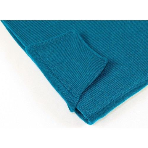 Men PRINCELY Turtle neck Sweater From Turkey Soft Merino Wool 1011-80 Teal - Picture 5 of 6