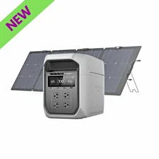 EcoFlow DELTA 3 Max Plus Portable Power Station with A 220W Solar Panel