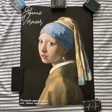 Girl With a Pearl Earing Print, Johannes Vermeer, Classic Art Print, Vintage Art