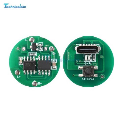 Single-Speed Flashlight Driver Board 10-20W LED Flashlight DIY Component Type-C
