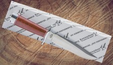 Blackjack Classic Model 7 Fixed Knife- 7" A2 Tool Steel Blade Red Micarta Handle