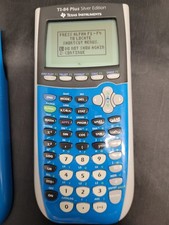 Texas Instruments Ti-84 Plus Silver Edition Tested Working Blue