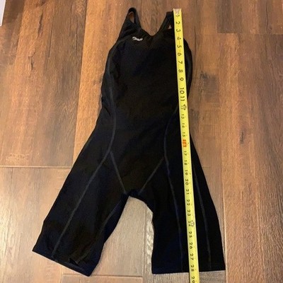 SPEEDO FASTSKIN FS-PRO PURE VALOR KNEESKIN BLACK SZ 27 L SWIMSUIT