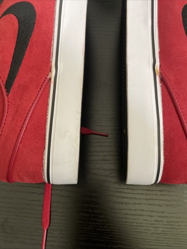 Size 9.5 - Nike Zoom Stefan Janoski Gym Red 333824-610 Pre Owned - Picture 8 of 11