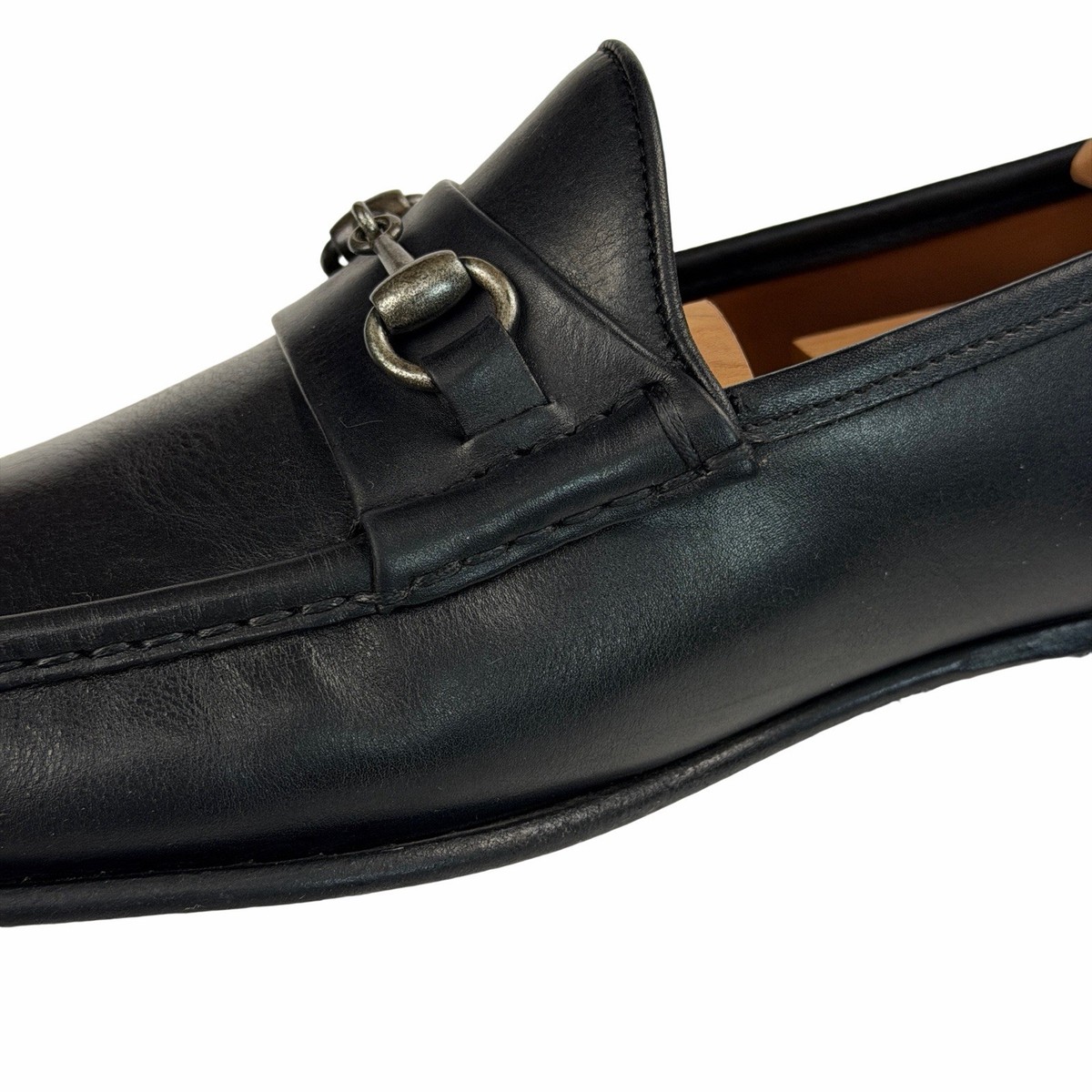 Allen Edmonds Verona II black loafers silver toned horsebit detail size 10 Allen Edmonds Verona II Horsebit Loafer - Black (Style 40002  main image 4