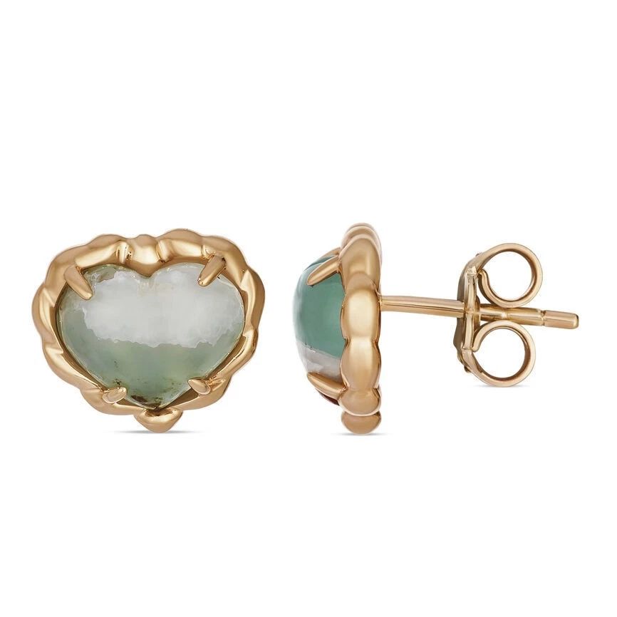 Pendientes LeVian enchapados en oro rosa de plata de ley con caramelo Aquaprase de 3,60 quilates Foto 2 de 4